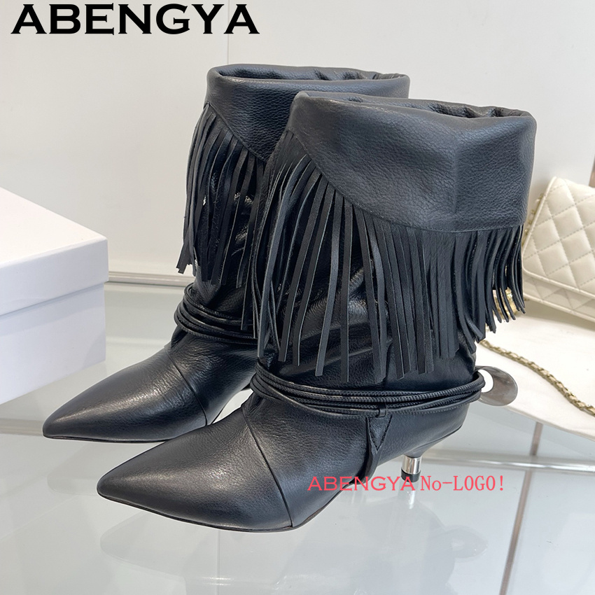 Suede Leather Edge Tassel Desi - đánh giá và giá Ethnic Fashion Design
