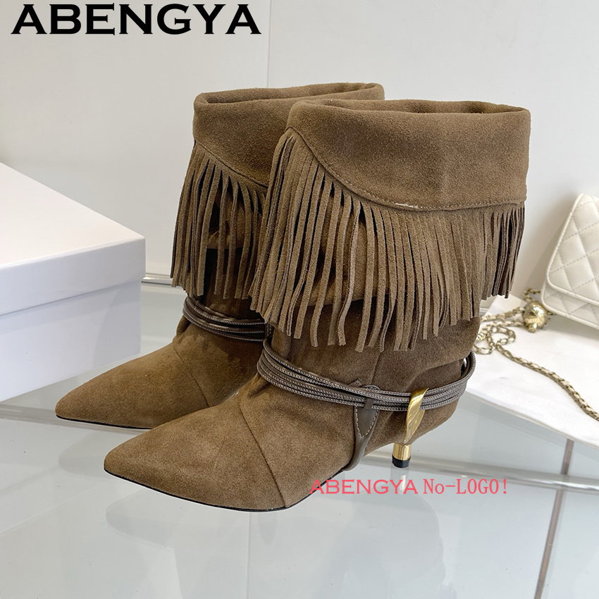 Suede Leather Edge Tassel Desi - đánh giá và giá Ethnic Fashion Design