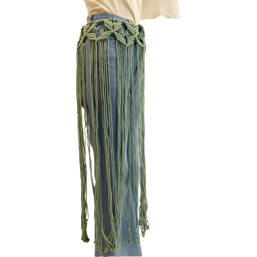 Bohemian Netted Fringe Waistba - đánh giá và giá Ethnic Fashion Design