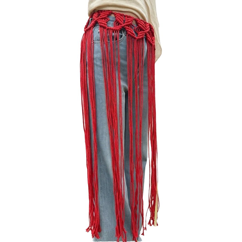 Bohemian Netted Fringe Waistba - đánh giá và giá Ethnic Fashion Design